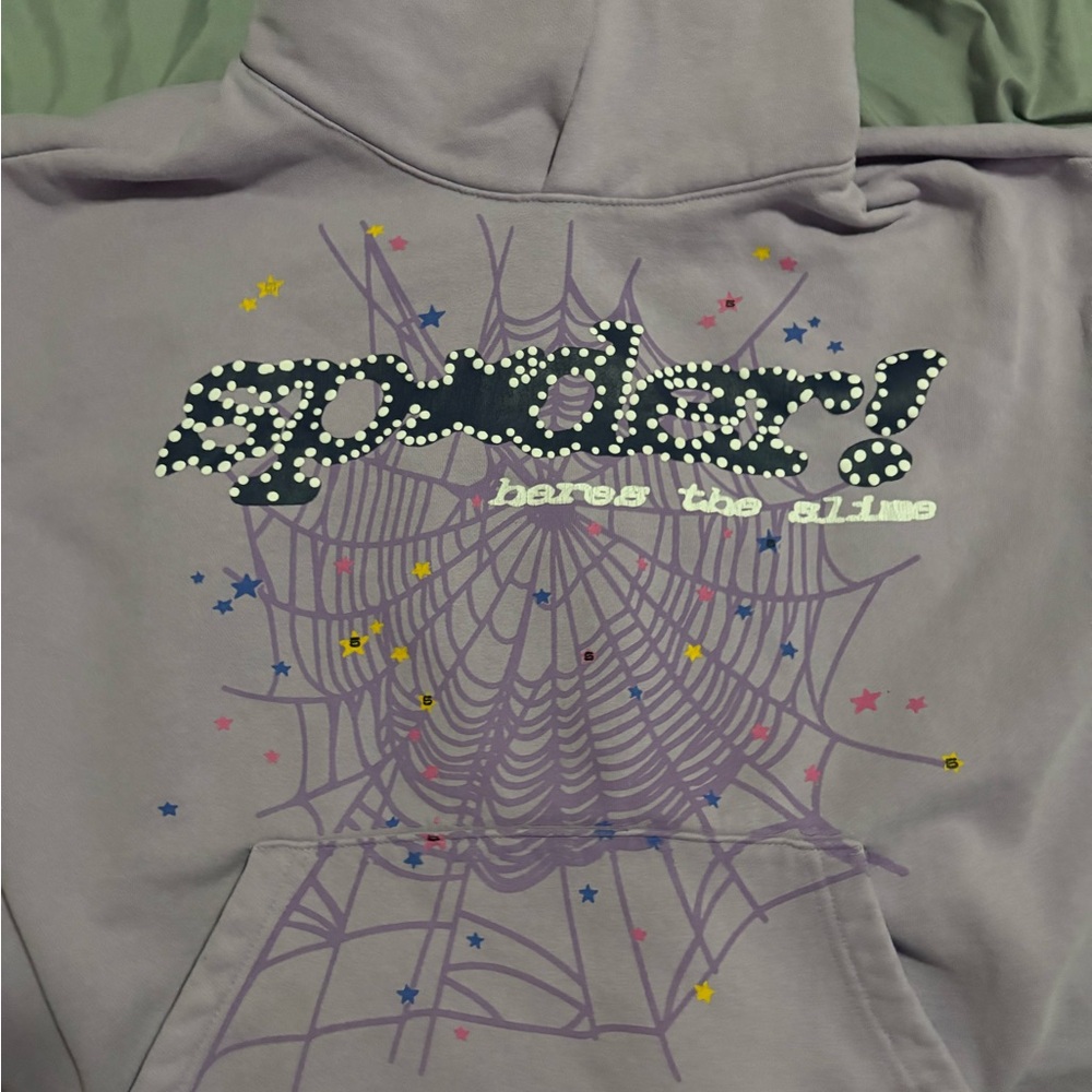 Spider Graphic Purple Hoodie